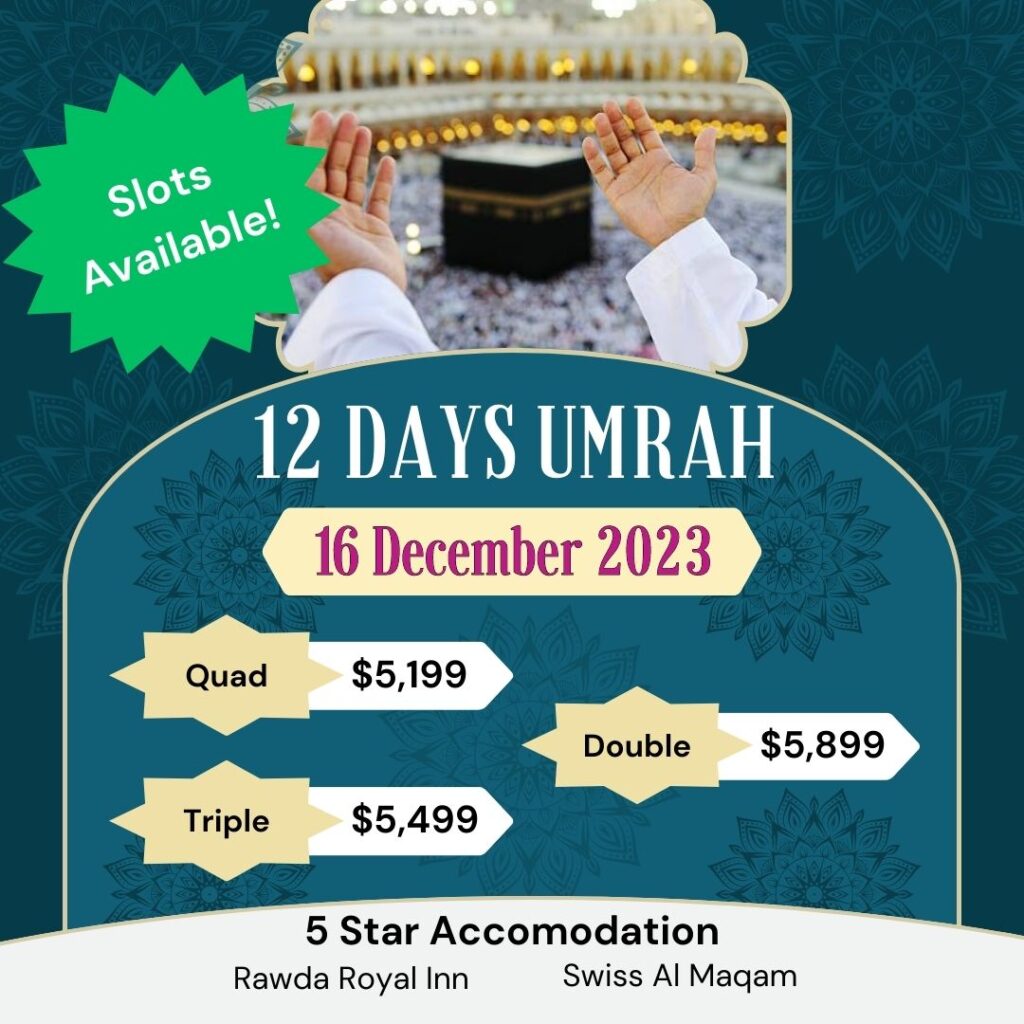 umrah trip december 2023